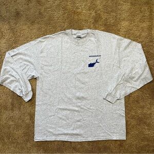 XXL Long Sleeve Gray Live Bait Works Tee